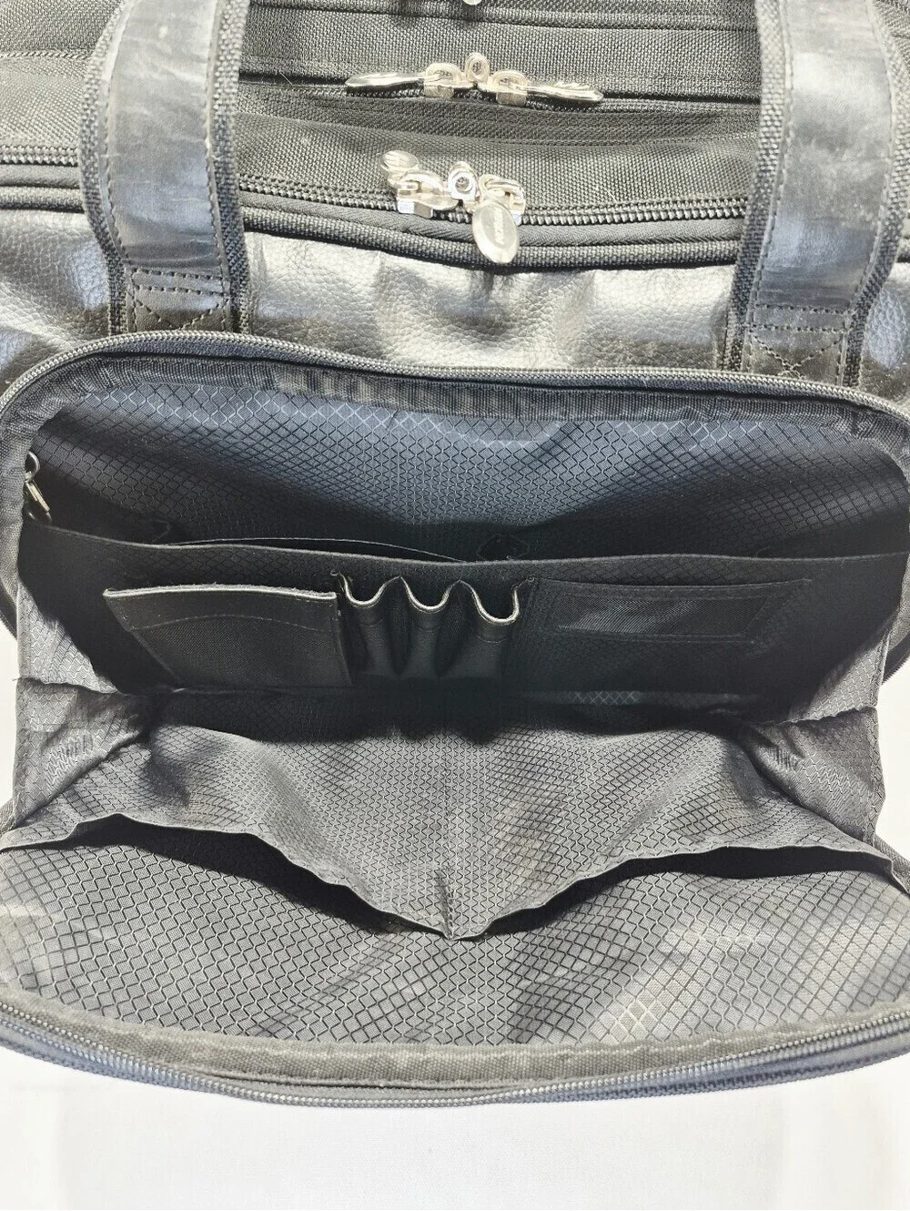 McKlein USA Chicago 15.6' Leather Patented Detachable Wheeled Overnight Luggage